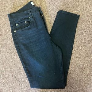 Pistols dark wash super stretch skinny jeans